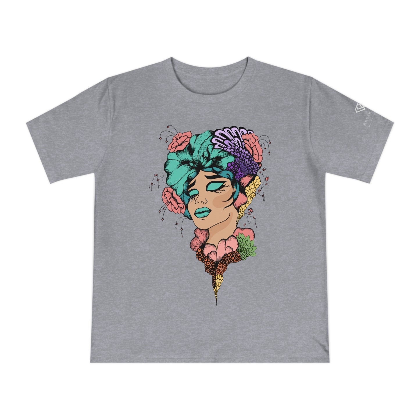 Artsy T-shirt made from 100% Organic Cotton - Woman