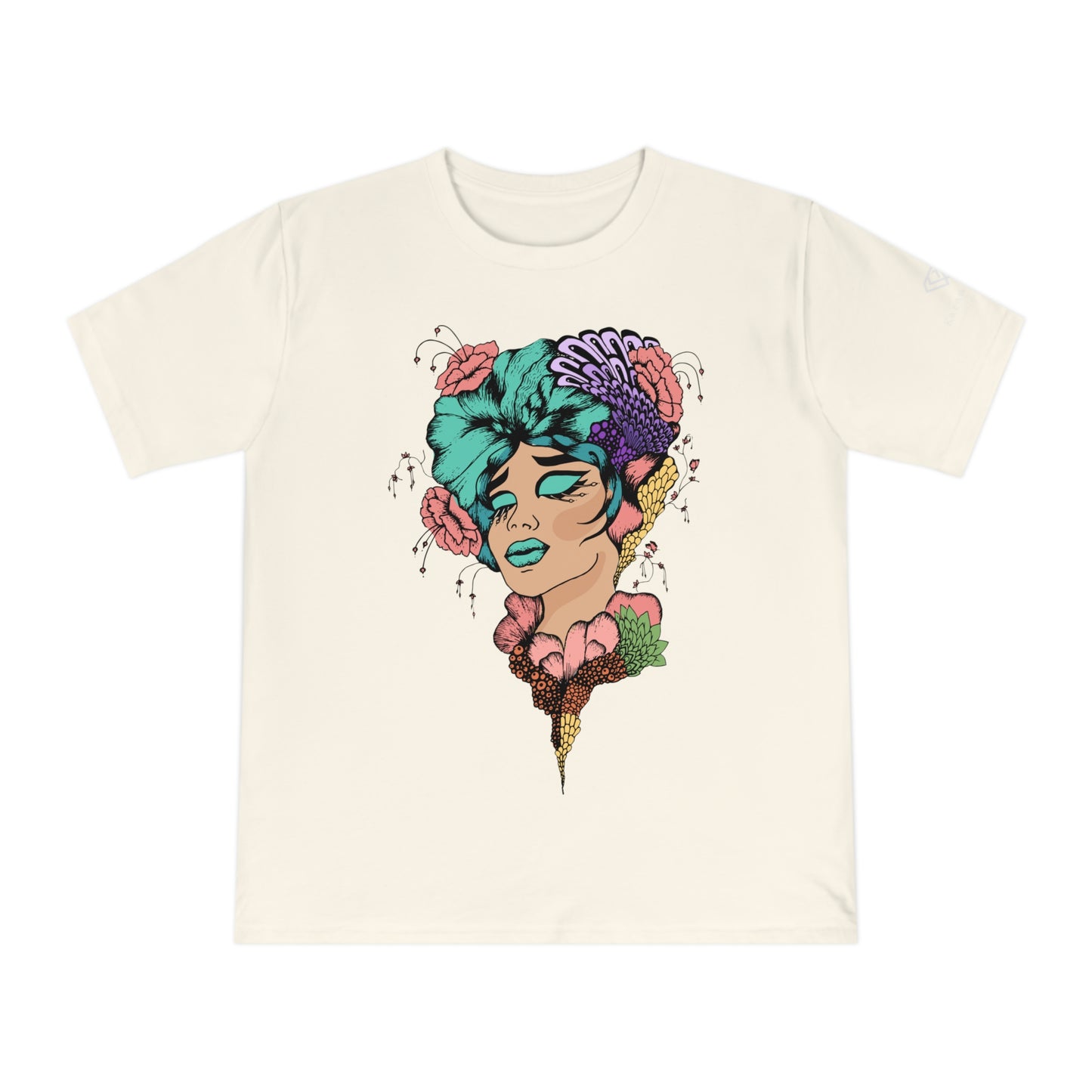 Artsy T-shirt made from 100% Organic Cotton - Woman