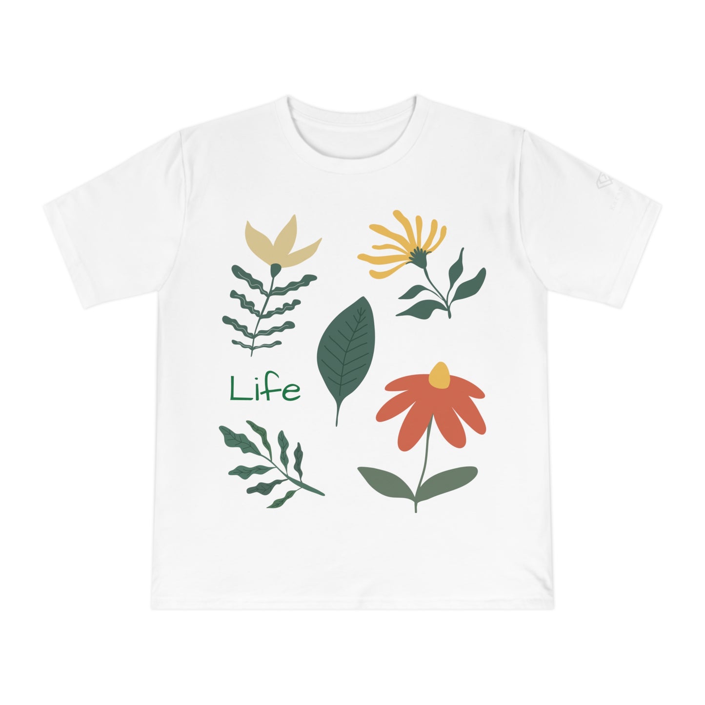 Artsy T-shirt made from 100% Organic Cotton - Life