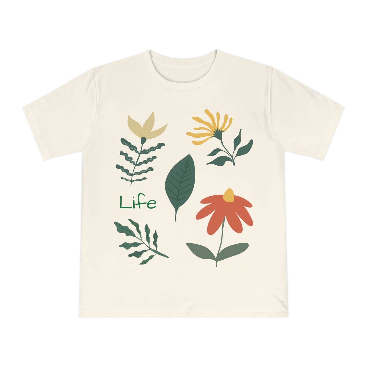 Artsy T-shirt made from 100% Organic Cotton - Life