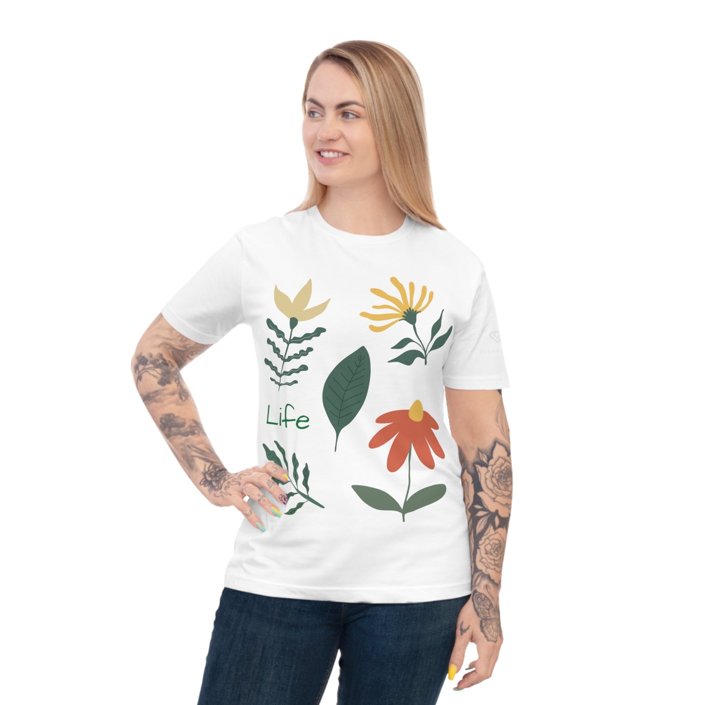 Artsy T-shirt made from 100% Organic Cotton - Life