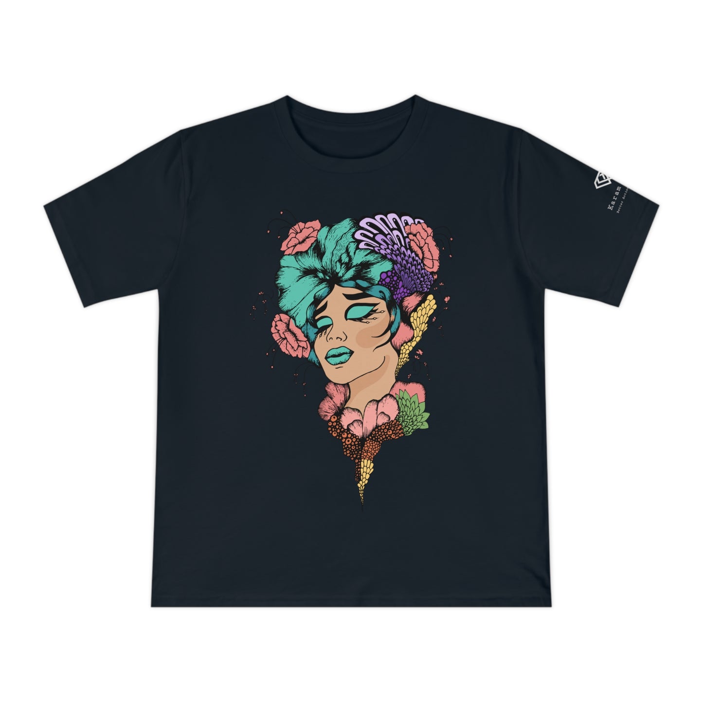 Artsy T-shirt made from 100% Organic Cotton - Woman