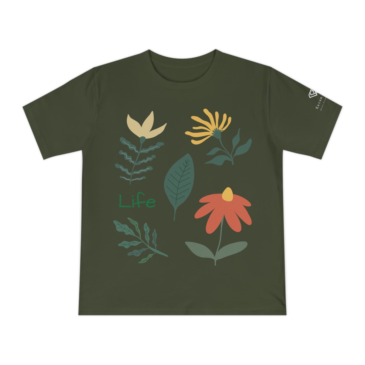 Artsy T-shirt made from 100% Organic Cotton - Life